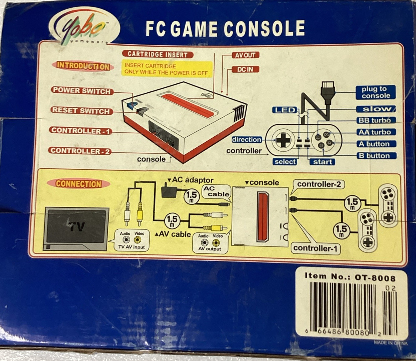 Yobo Gameware FC Launch Edition Indigo/White Console