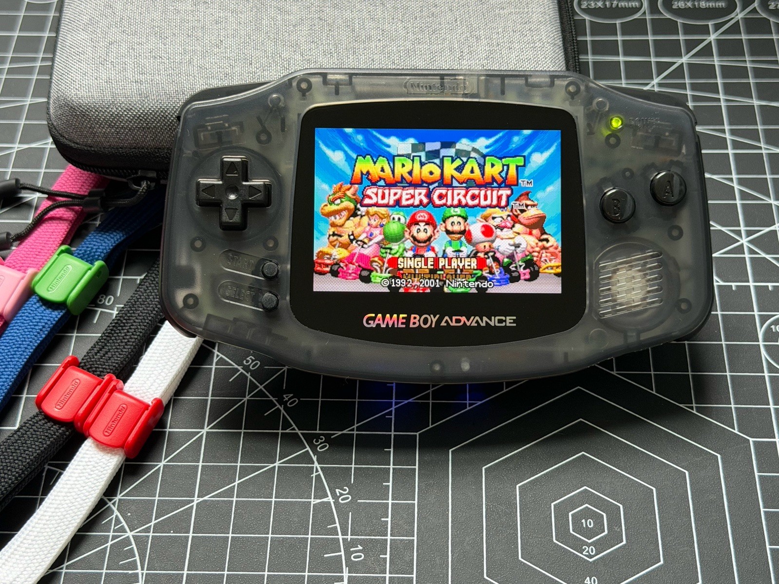 Gameboy Advance GBA FP Backlit M2 3.0» IPS W/ Rechargeable Battery USBC – Smoky
