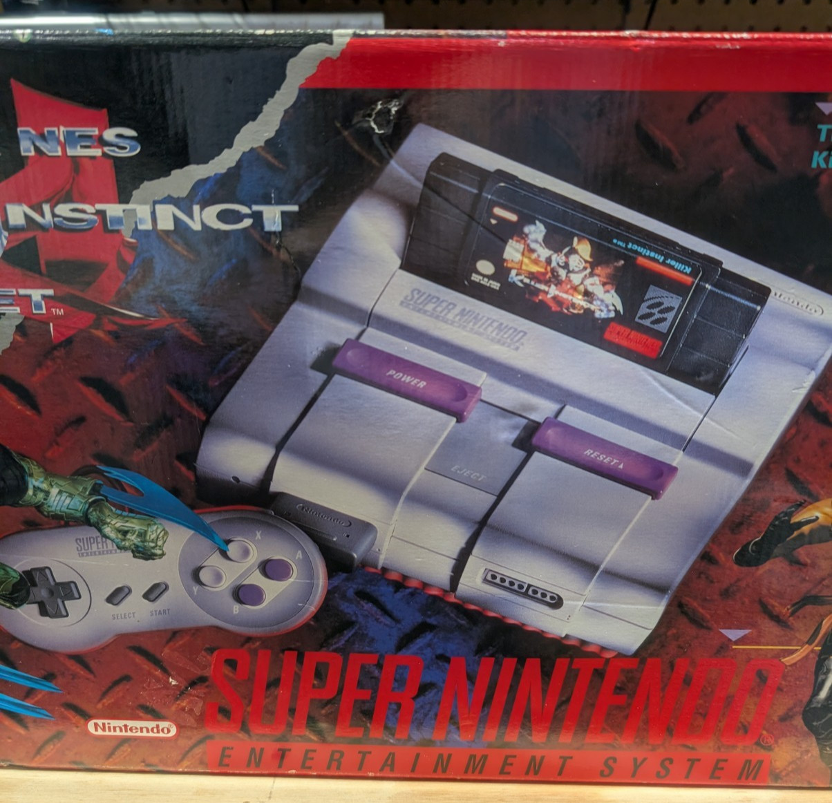 Super Nintendo (SNES) Killer Instinct Console Set – CIB IN BOX Matching Serial