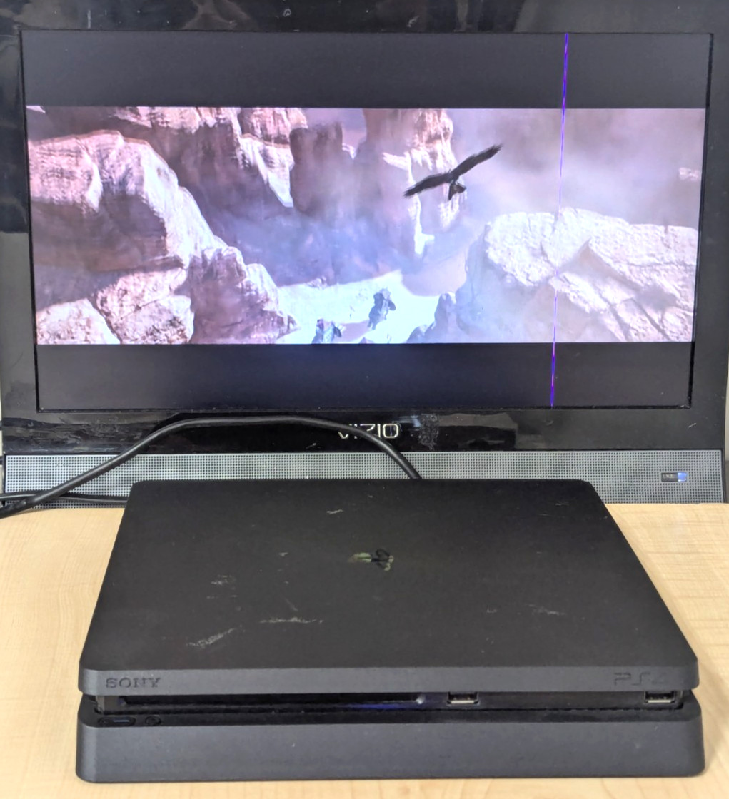 Sony PlayStation 4 1TB PS4 Slim Console F.W. 12.50 W/ Controller & Cords Tested!