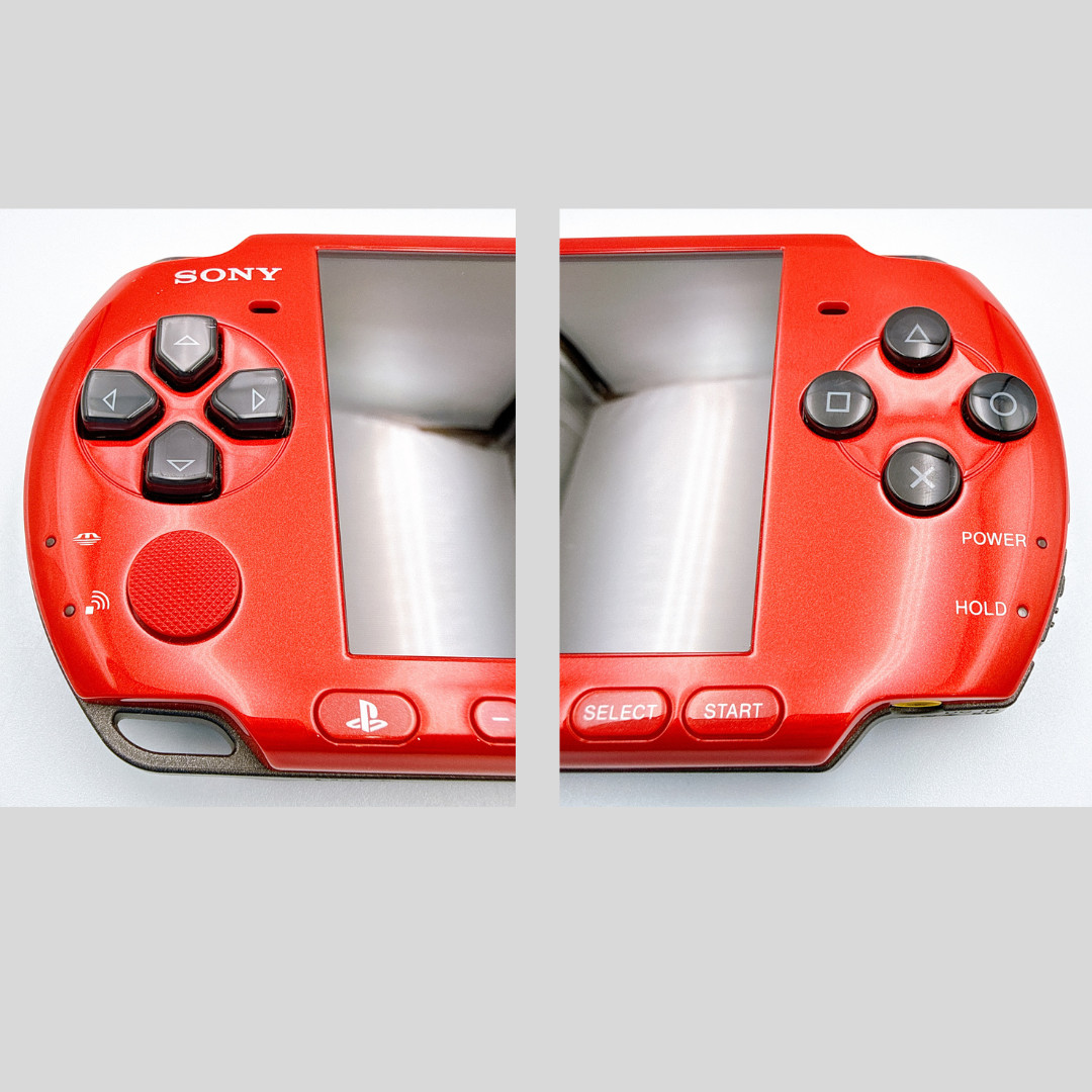 Sony PSP-3000 Console Red Black VALUE PAK Region Free w/2GB, Pouch – Excellent