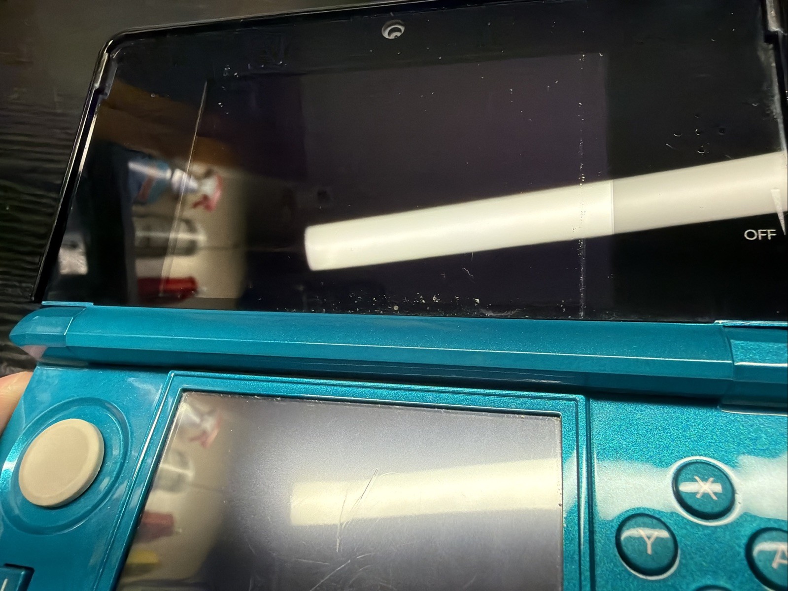 Nintendo 3DS Handheld System – Aqua Blue •READ DESCRIPTION! Tested Working
