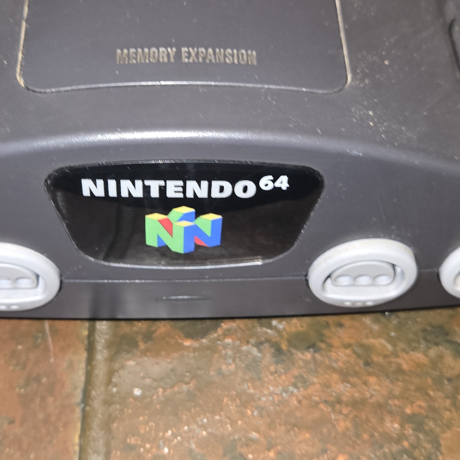 Nintendo 64 N64 Console With 3 Controllers Purple,Gray,Green + Wires Tested