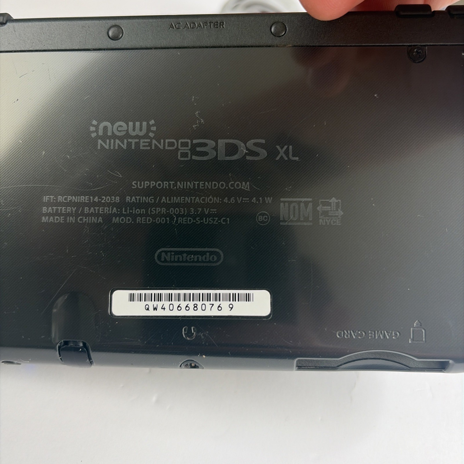 New Nintendo 3DS XL Gray Black Console, Top IPS Charger Stylus US Version