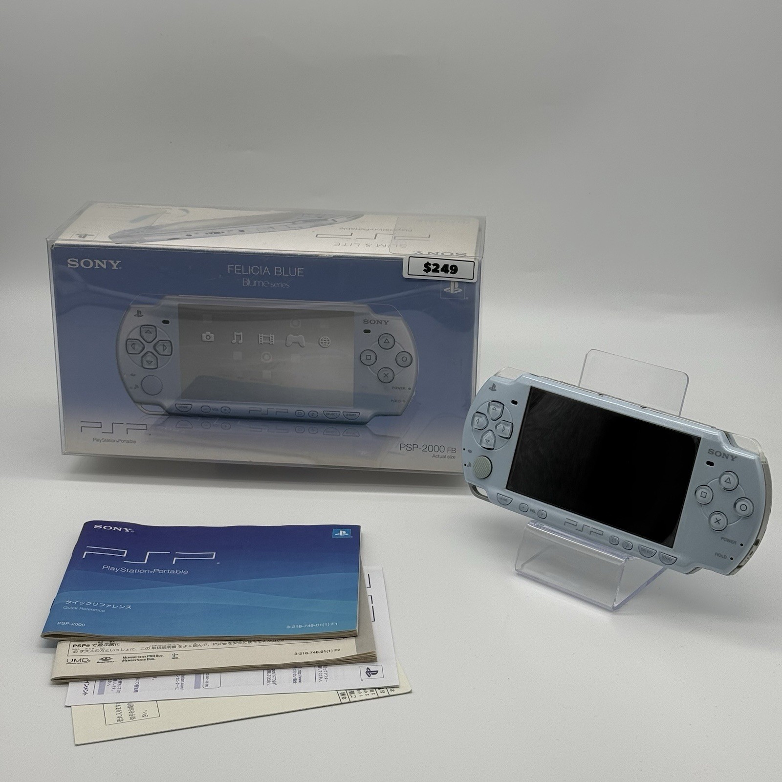 Sony PSP-2000 FB Blume Series Felicia Blue Console Boxed Japan System US Seller
