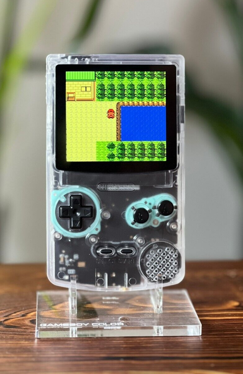 Clear 💎 FPGBC Gameboy Color GBC Funnyplaying XL IPS Screen USB-C Console