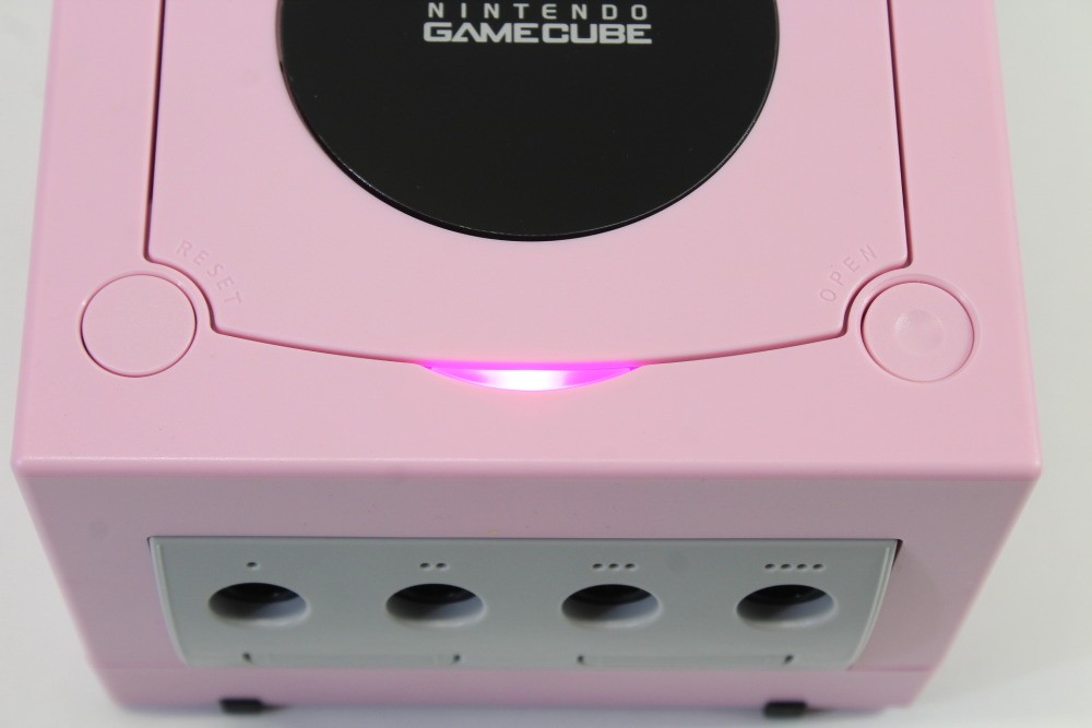 Nintendo Gamecube Console Pastel Pink LED NTSC-U/C DOL-001 GC PLAY US GAMES