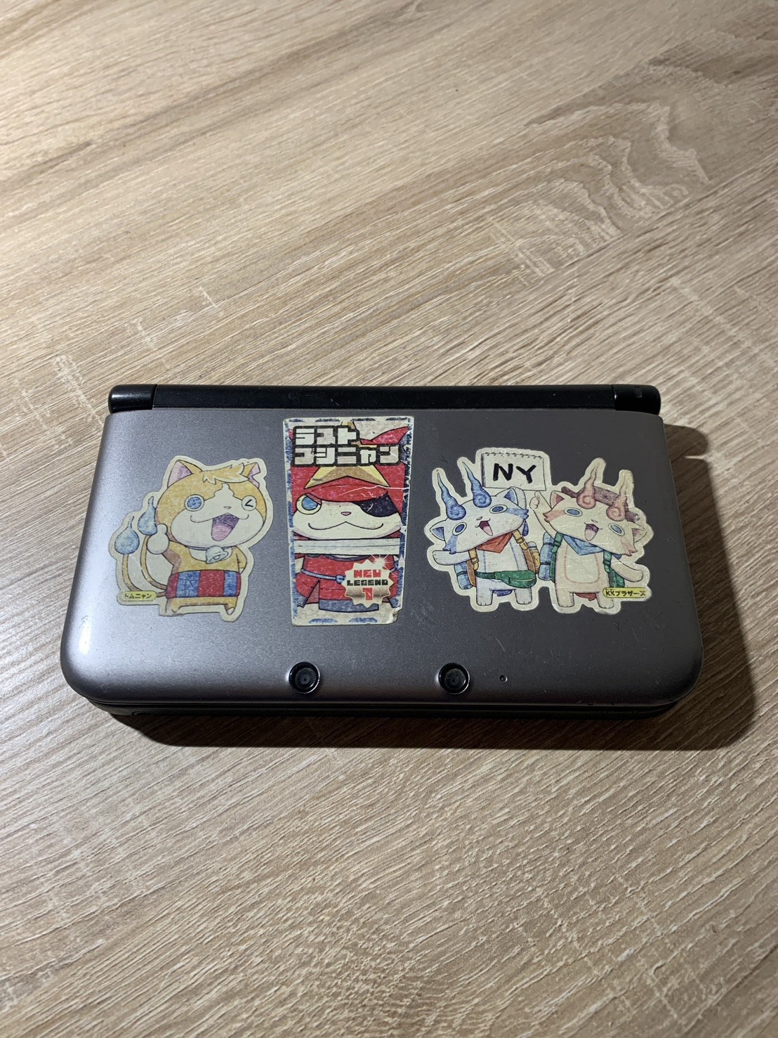 0858 Nintendo 3DS LL Silver Black Normal TESTED