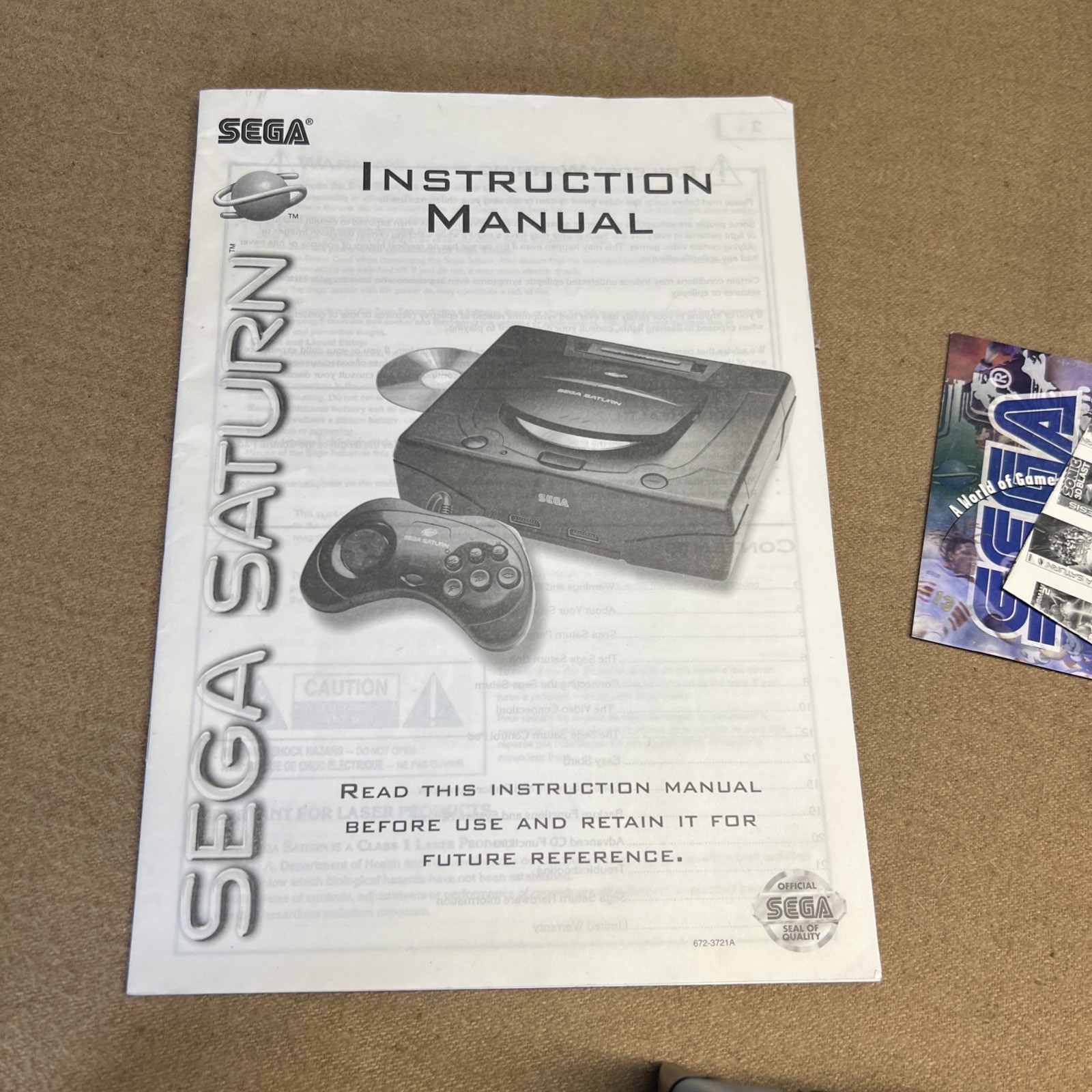 Sega Saturn Complete Bundle — CIB Console, 8 Games, Original Box Vintage 90s