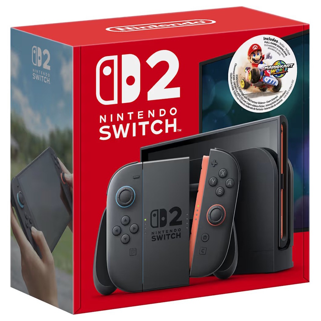 Nintendo Switch 2 + Mario Kart World Video Game Console Bundle