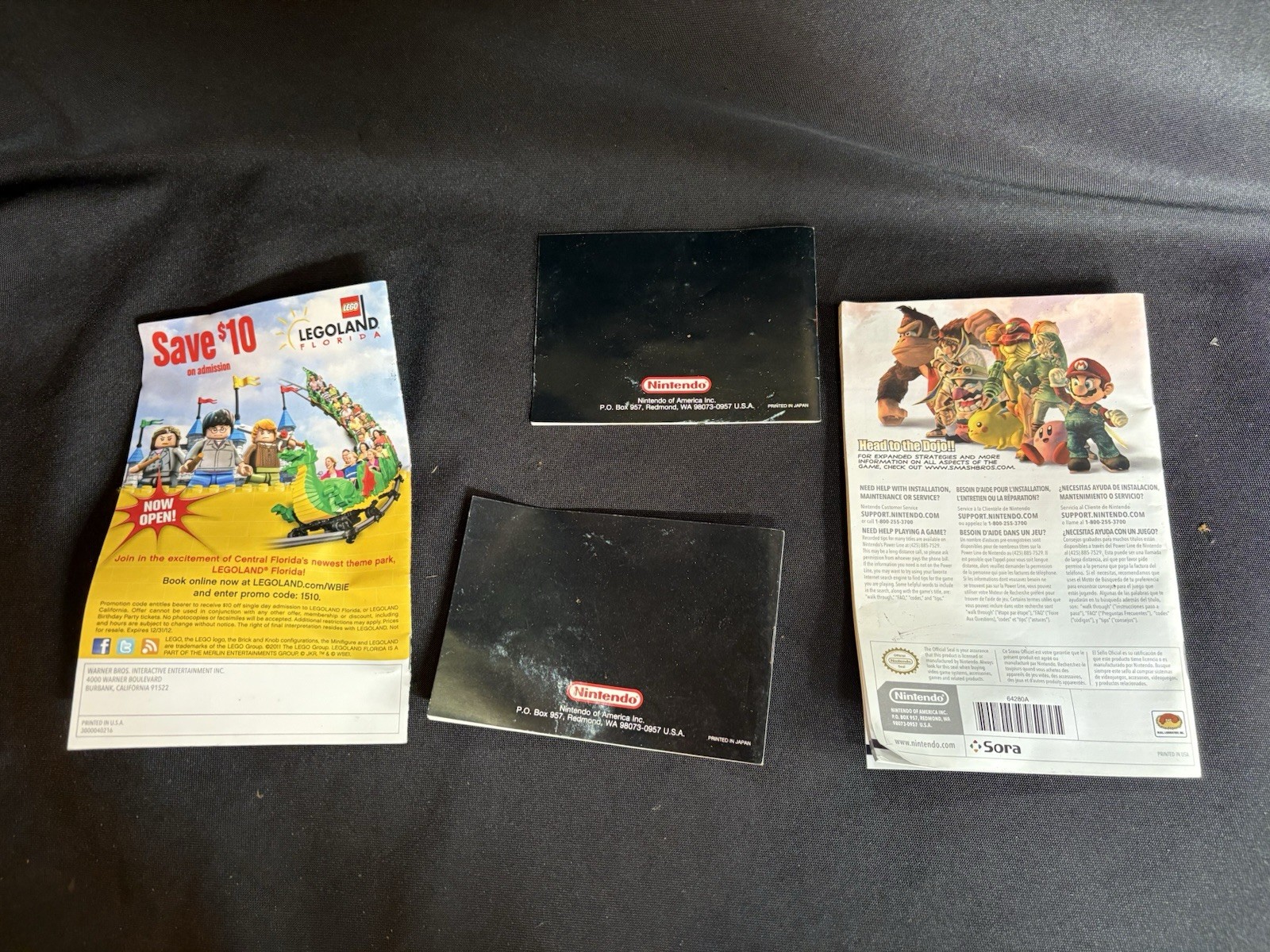 Nintendo Game Boy System Console Manual Booklet ONLY lot tetris wii mario 5-7