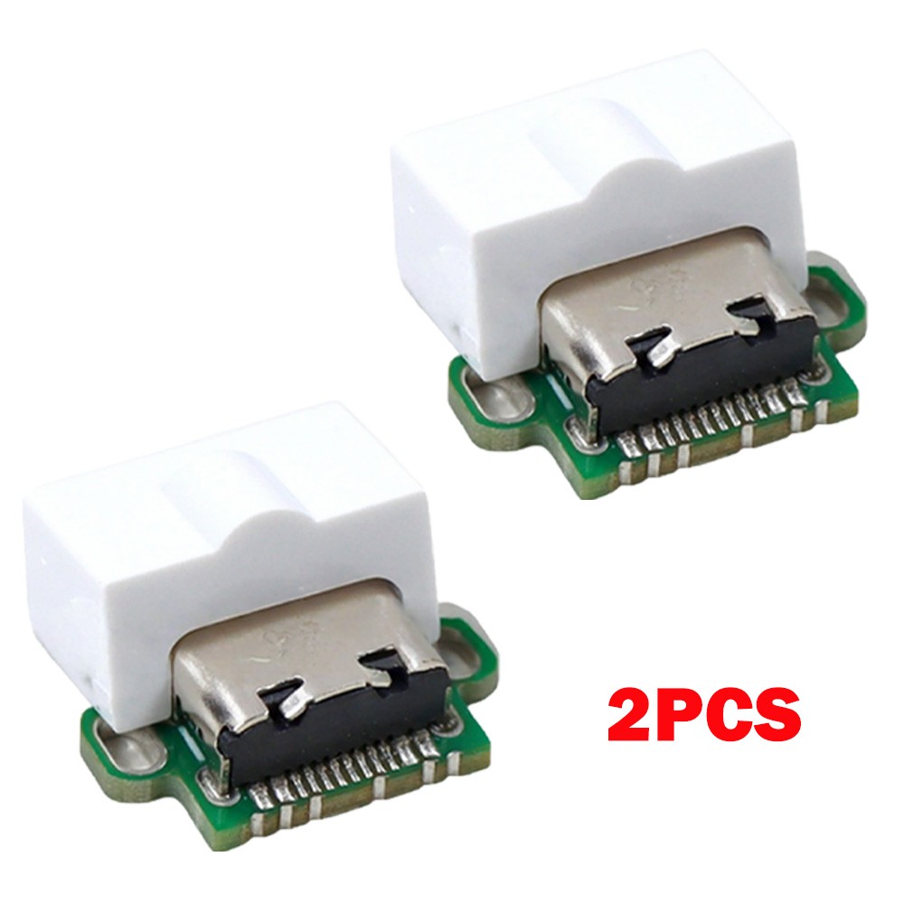 2Pc For Gameboy Advance SP GBA USB-C Mod With All White Insert Charger Upgrade