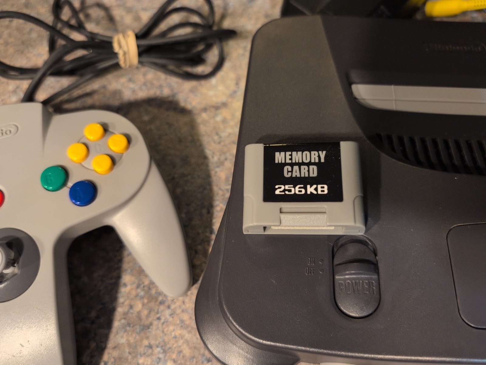 Nintendo 64 N64 Console Tested w/ OEM Controller Extra Controller Memory Card