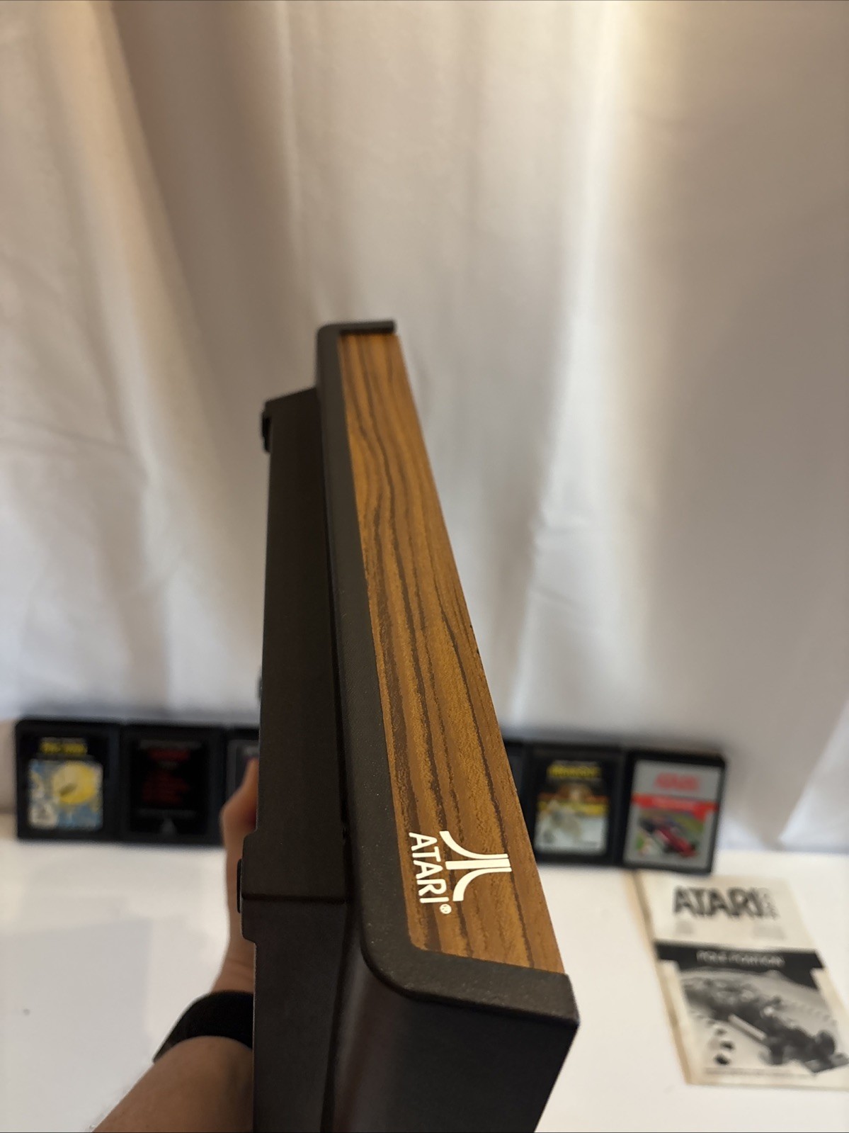 VTG Atari CX-2600 Video Game Console Bundle Tested/Works 7 games 1 Manual 4 Cont