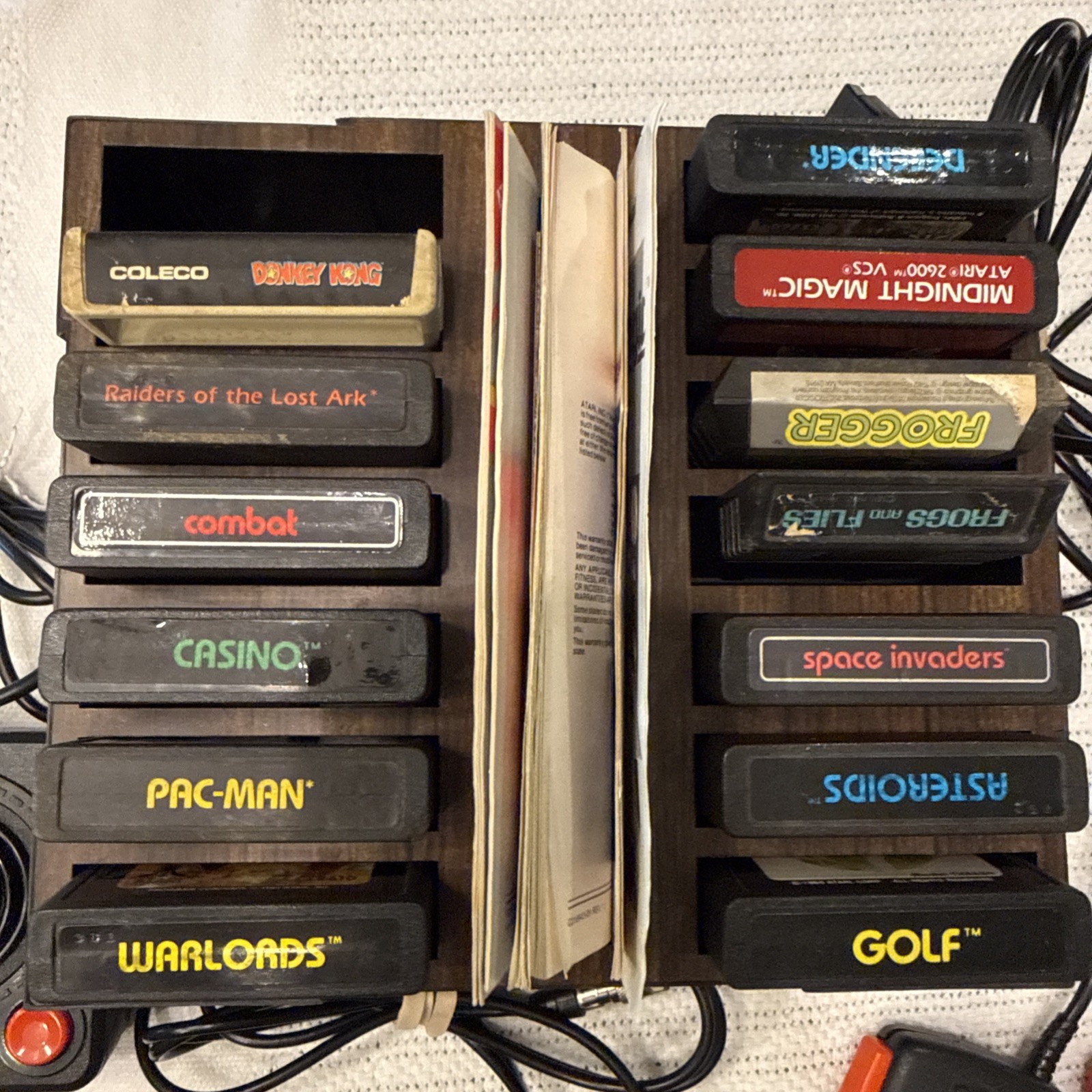 Atari 2600 Jr. Gaming Console Bundle 13 Games 4 Controllers 6 Manuals