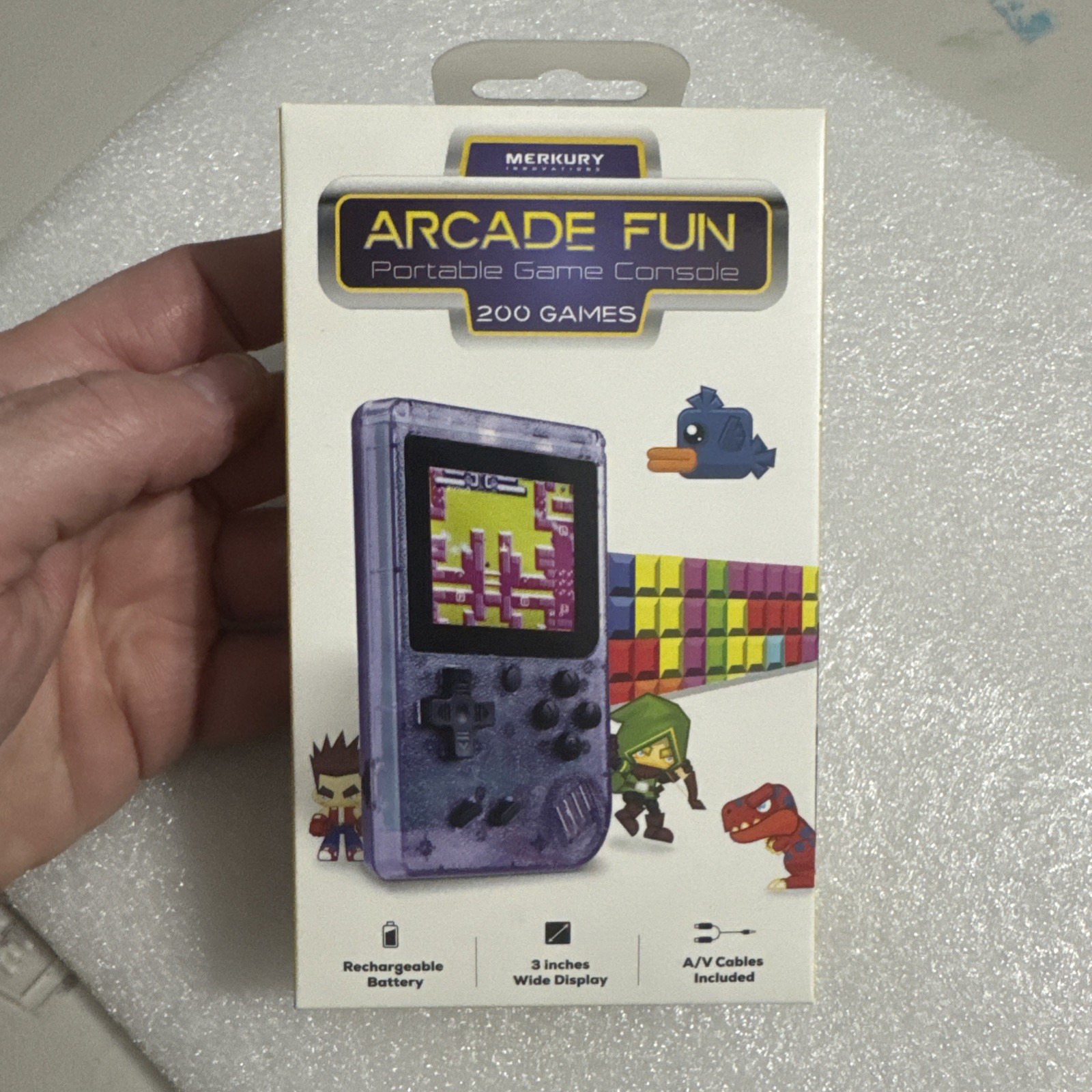 Arcade Fun 🔥 Merkury Innovations Portable Game Console 200 Games 2025 Sealed