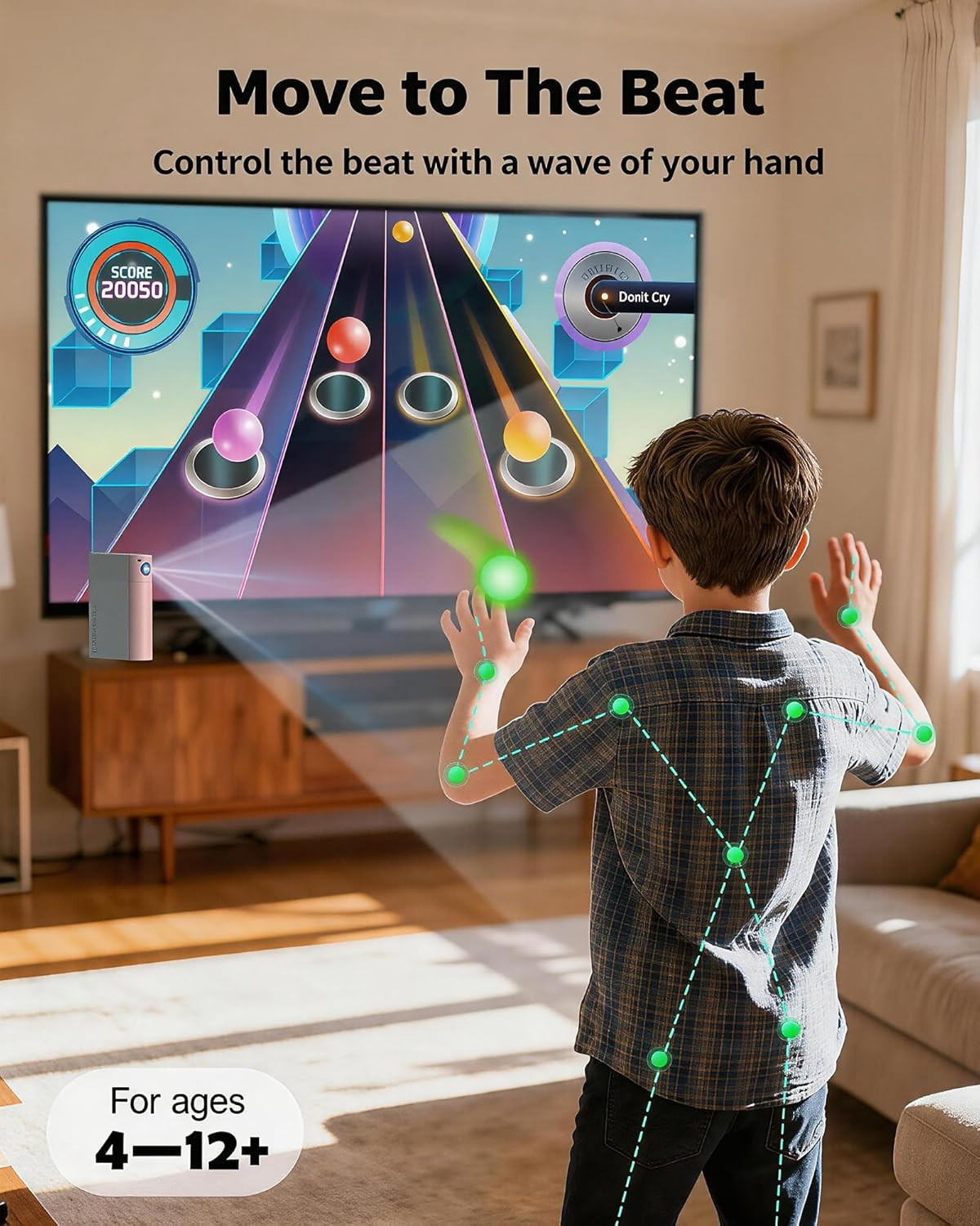 AR Motion Game Console for Kids: Plug and Play TV Video Game System for Indoor P