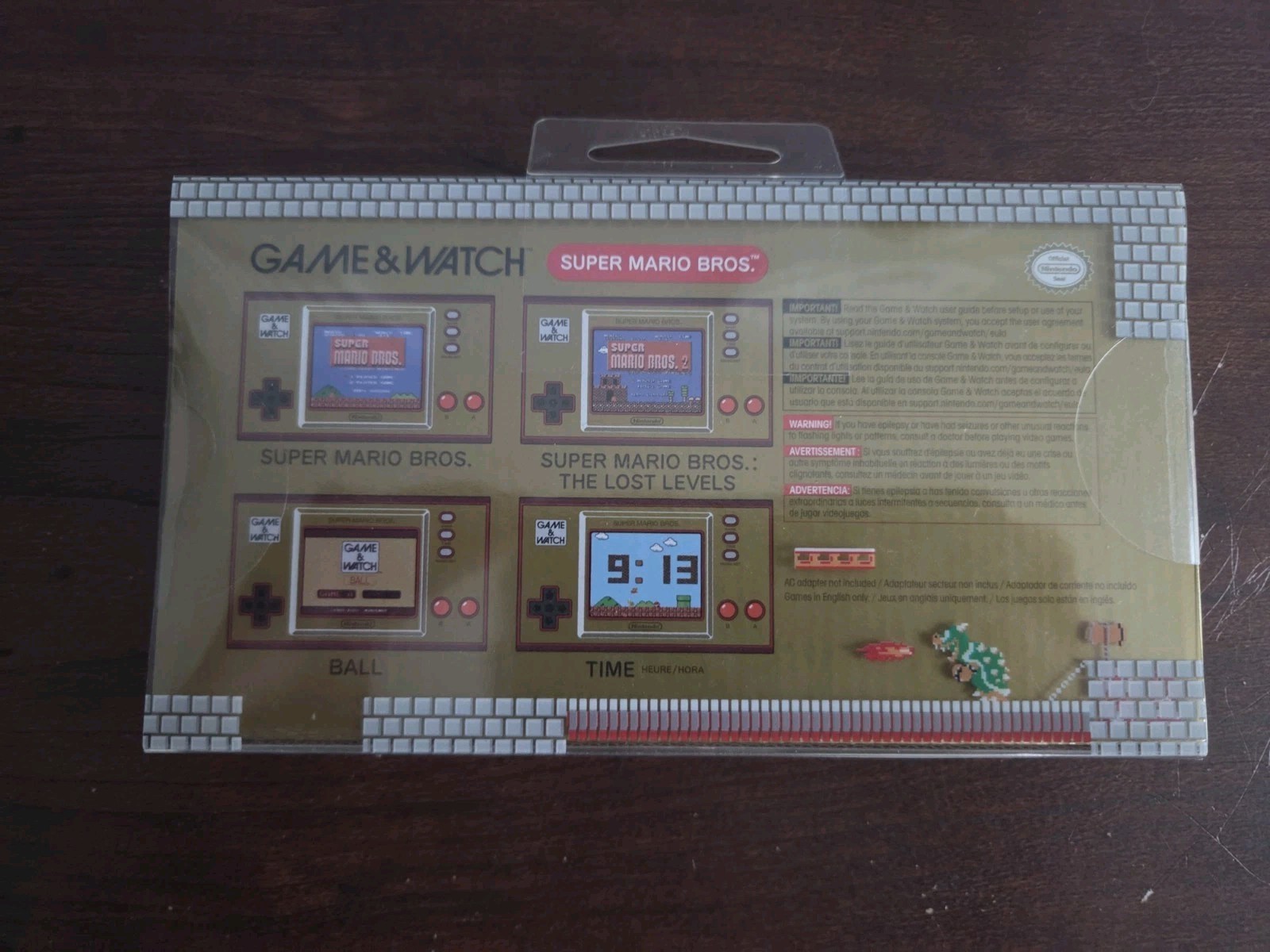 Nintendo Game and Watch Super Mario Bros Color Screen *NEW and Sealed*