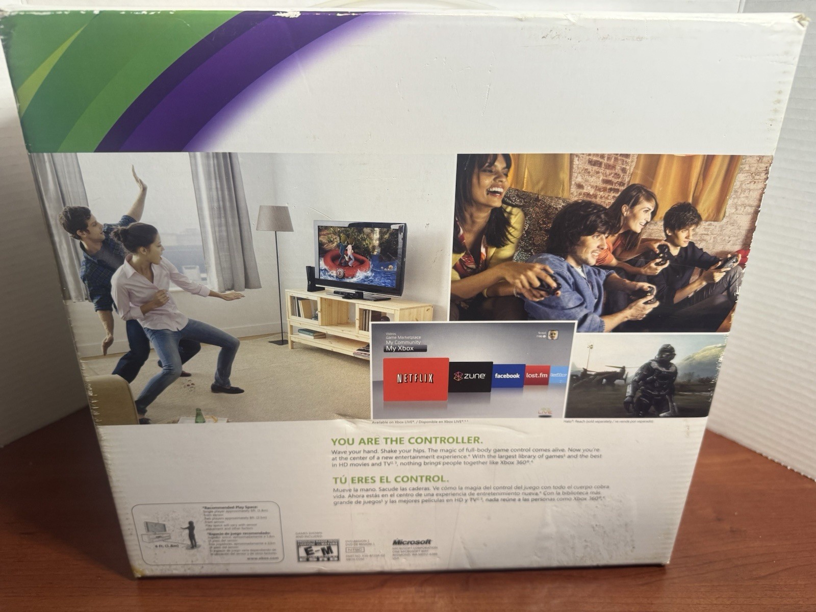Xbox 360 Slim Kinect Bundle With 5 Games