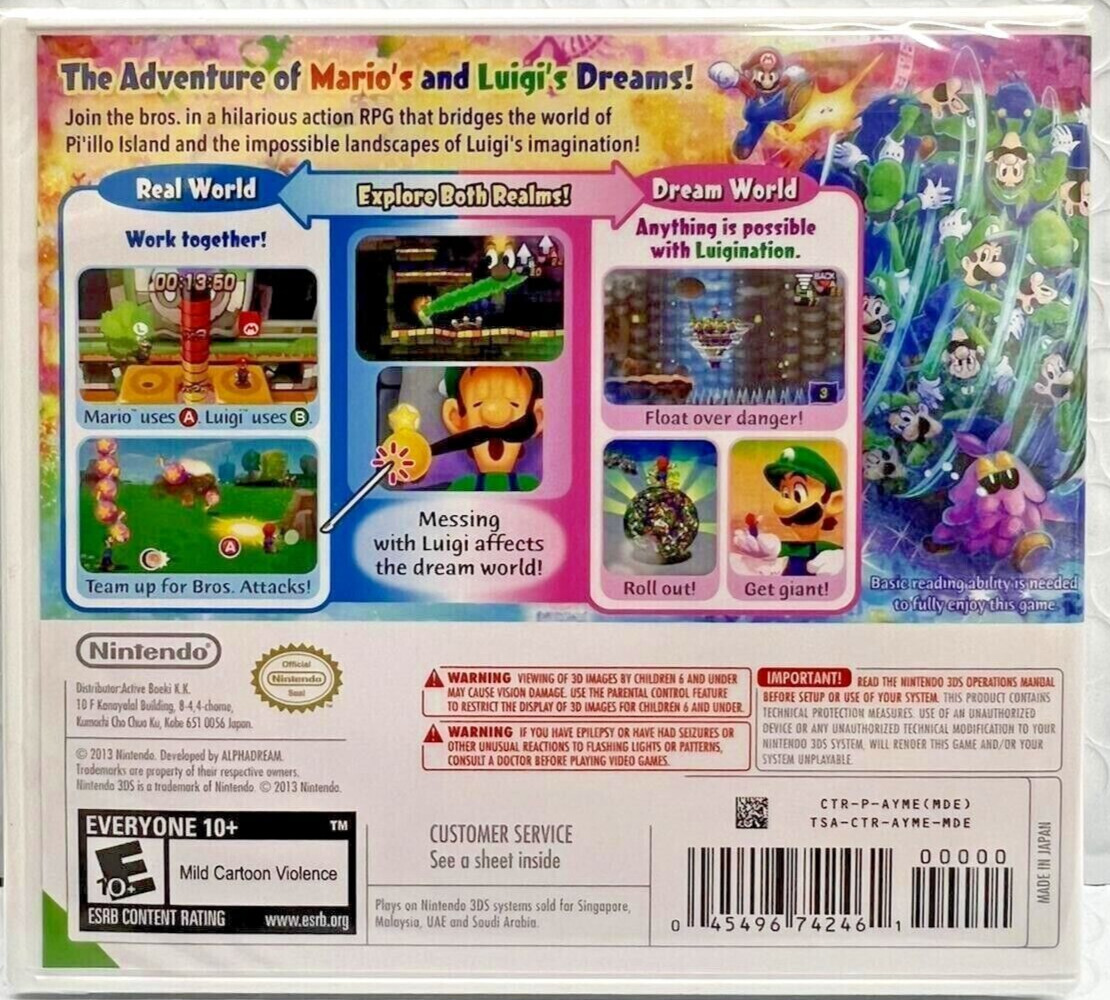 Mario & Luigi: Dream Team & Superstar Saga + Bowser’s Minions 3DS New Bundle