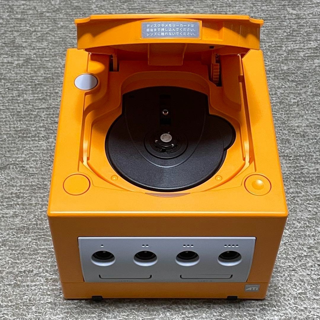 Nintendo GameCube Console Orange DOL-001 w/ Controller AV & Power Cable