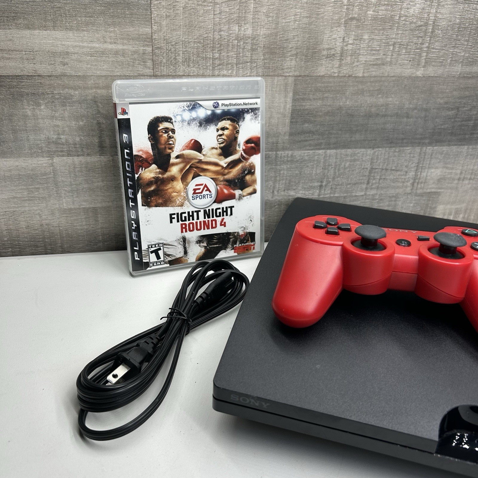 Sony PlayStation 3 PS3 Slim 120GB CECH-2101A Black Console Controller