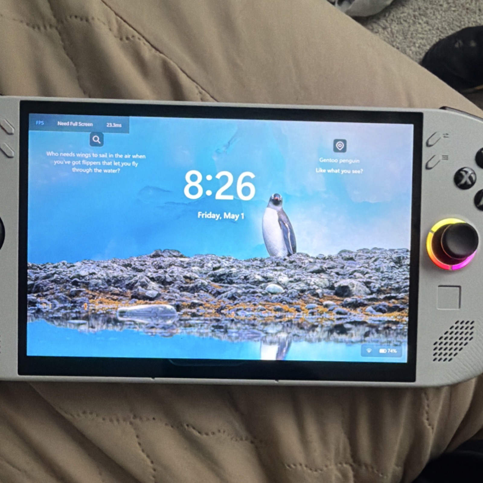 Lenovo Legion Go Handheld Gaming Console White Touchscreen USB-C Headphone Jack