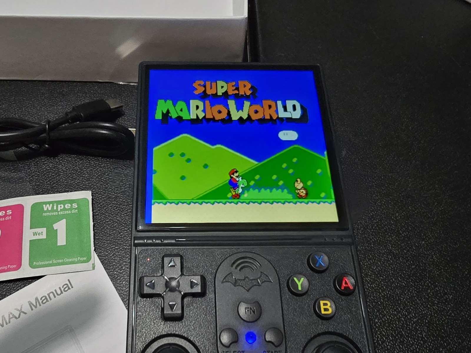 R36Pro MAX Retro Handheld Video Game Console IPS Screen BLACK Nes Sega Ps