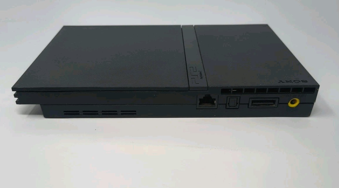 Sony PlayStation 2 Slim Line Version 1 Console – Charcoal Black (SCPH-70012)