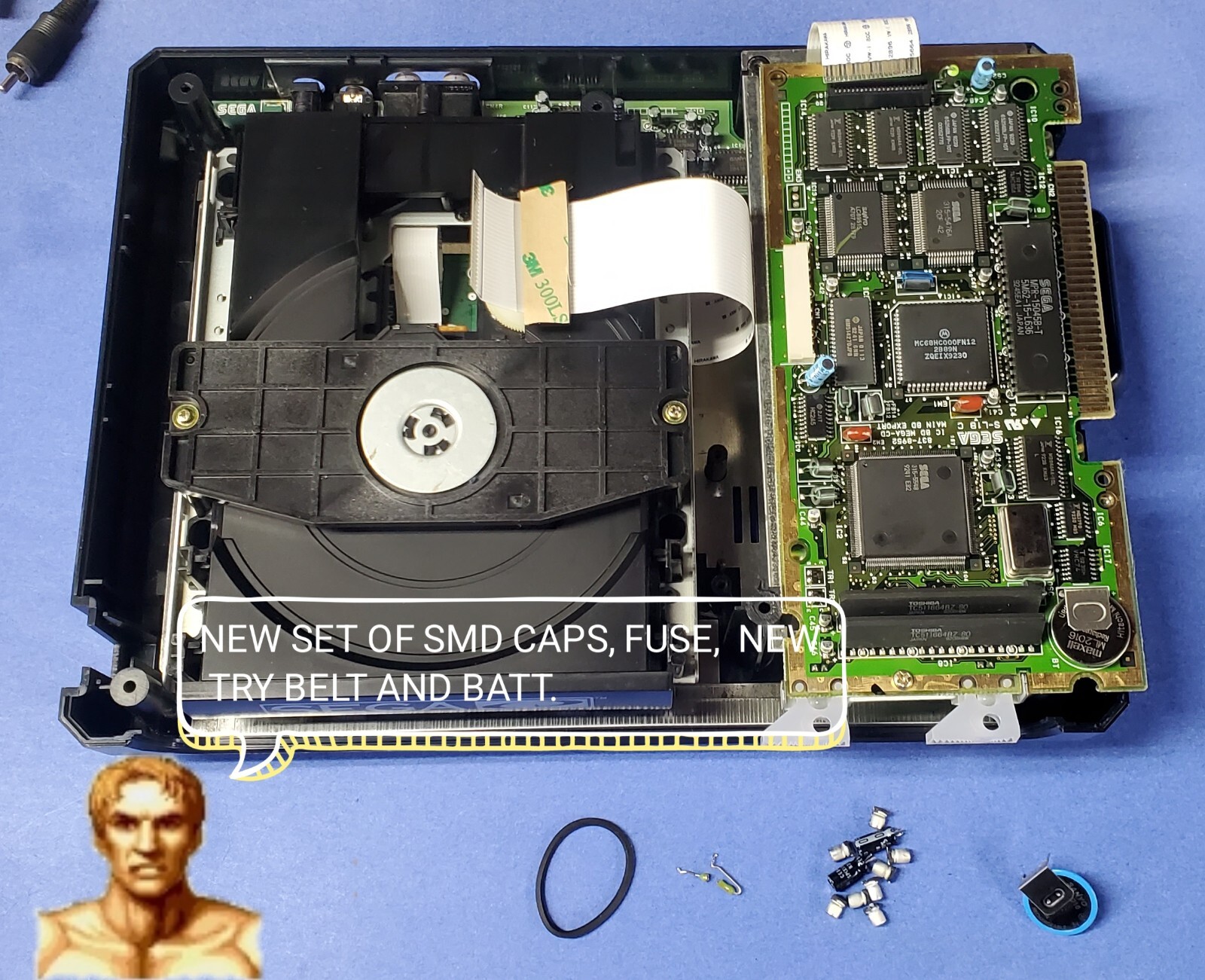 SEGA CD Model 1, 2 OR W/(Region Free BIOS) Console Only – CPLT RESTORED !!