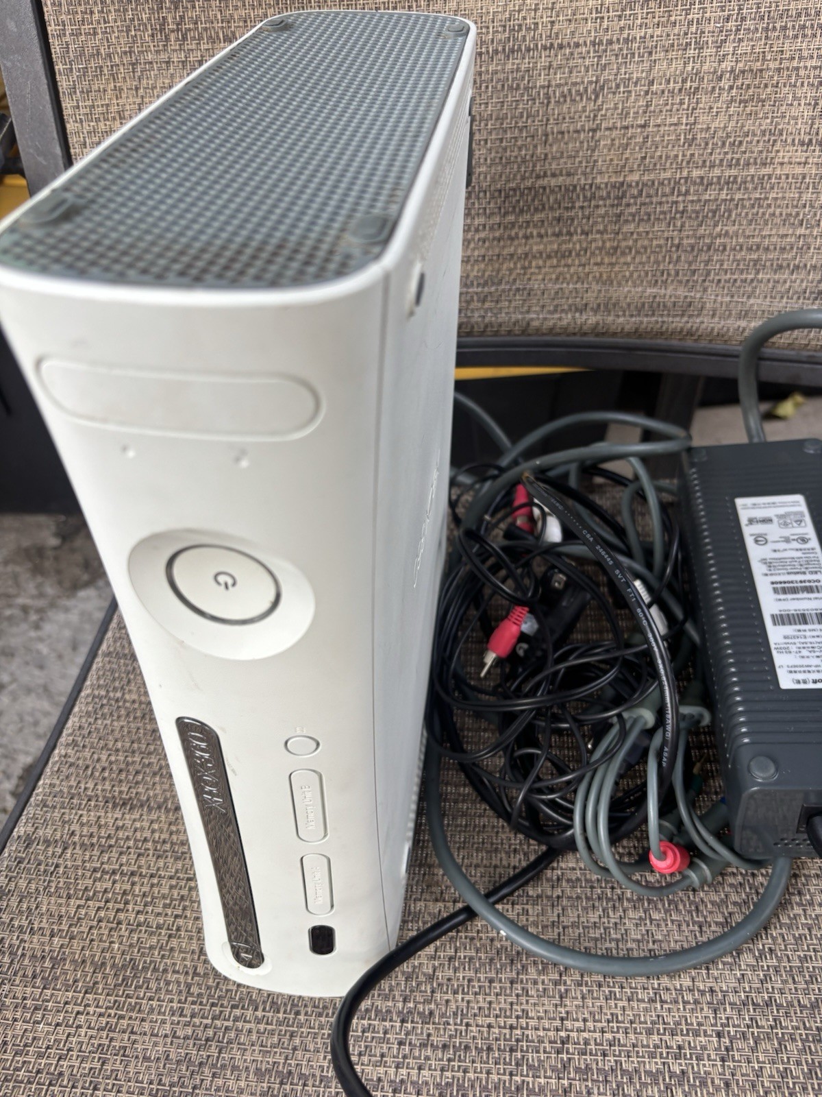 Microsoft Xbox 360 White Home Console with Power Supply Component RCA Platform