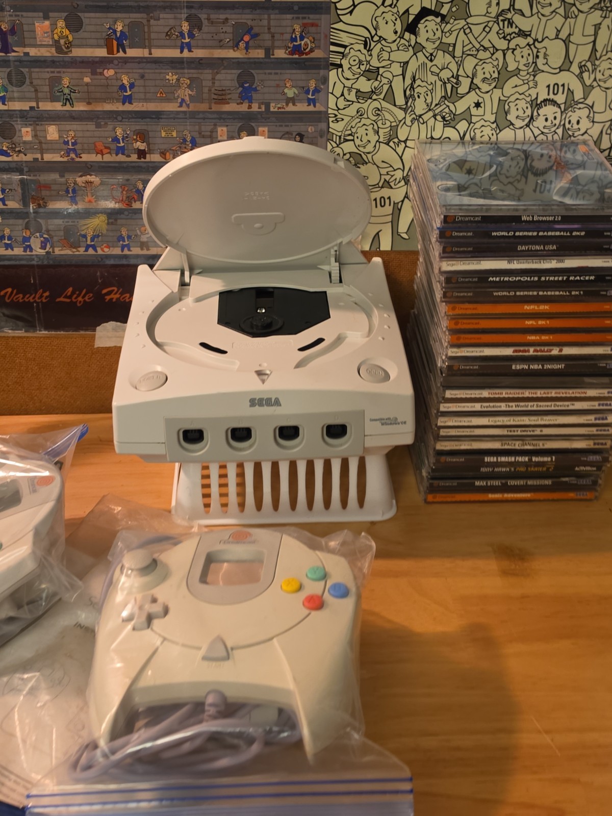 Sega Dreamcast White Console Power/Eject/Tested Great Condition