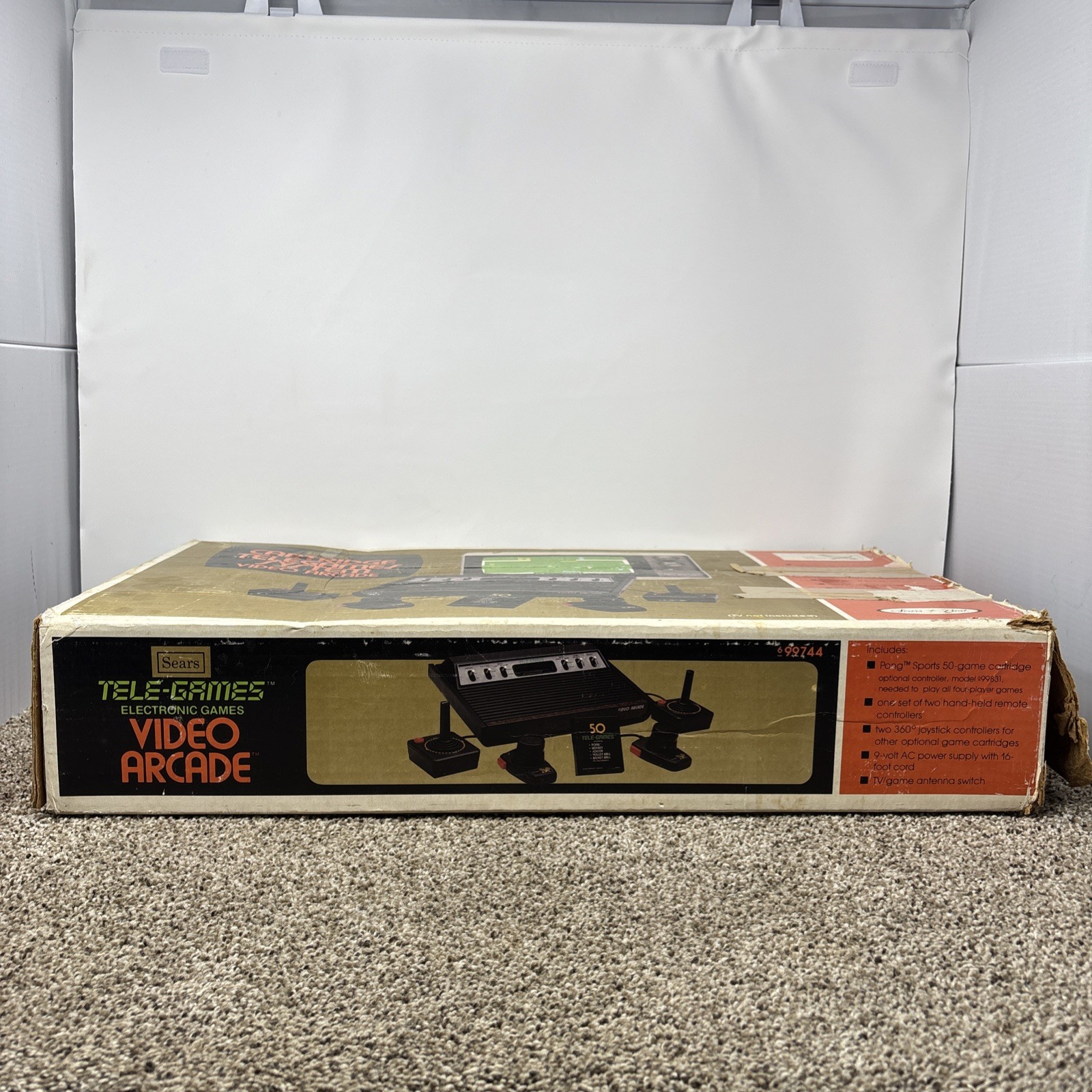 Atari 2600 Console Original 6 switch Console In Box Sears Tele Games Tested