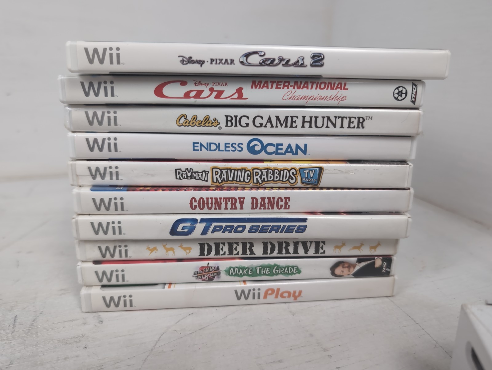 Nintendo Wii Video Game Console RVL-001 White Bundle – 10 Games & Accessories