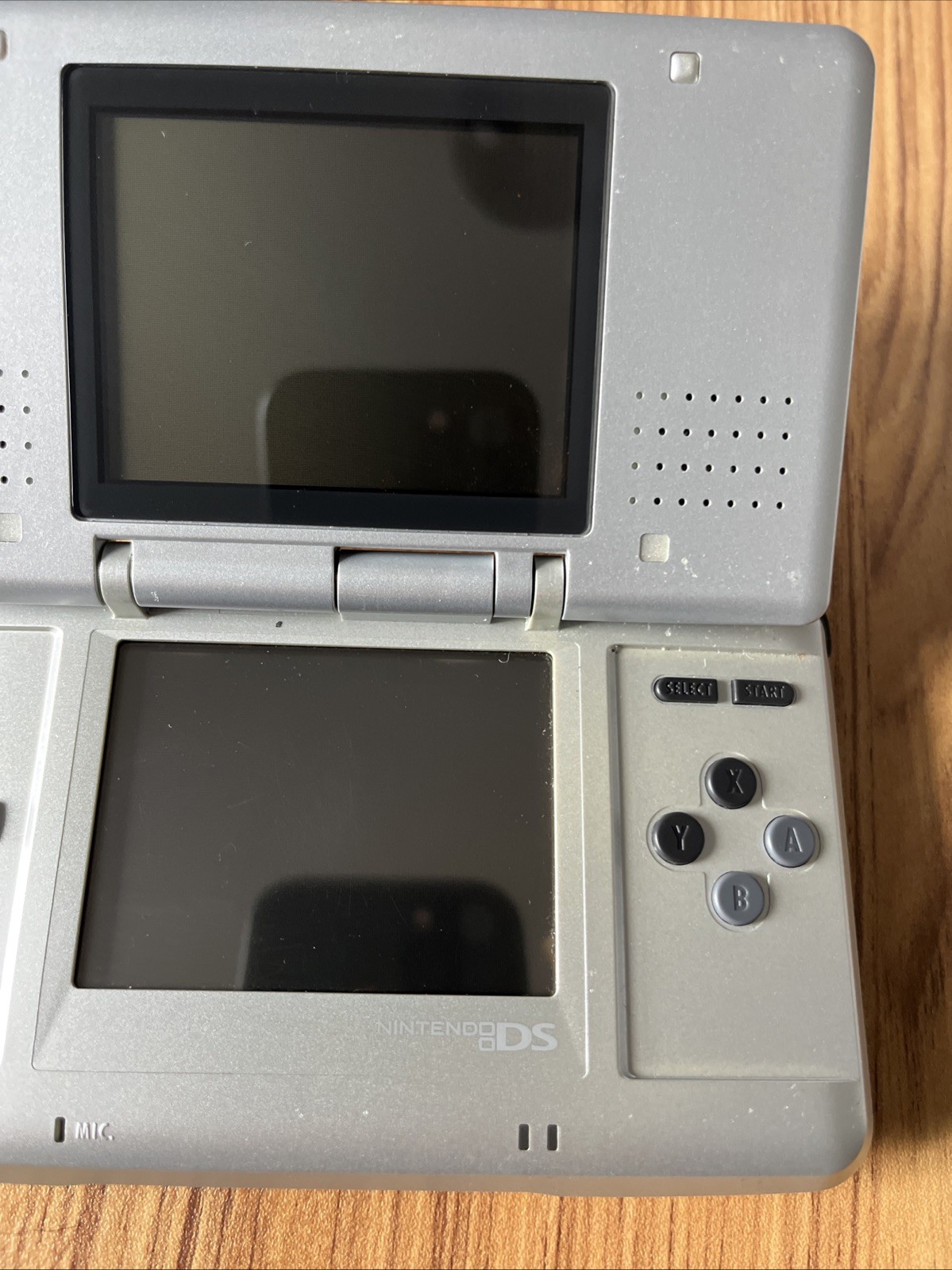 Nintendo DS Original Silver Console Bundle 9 Games Metroid Yoshi Mario 64 AS IS
