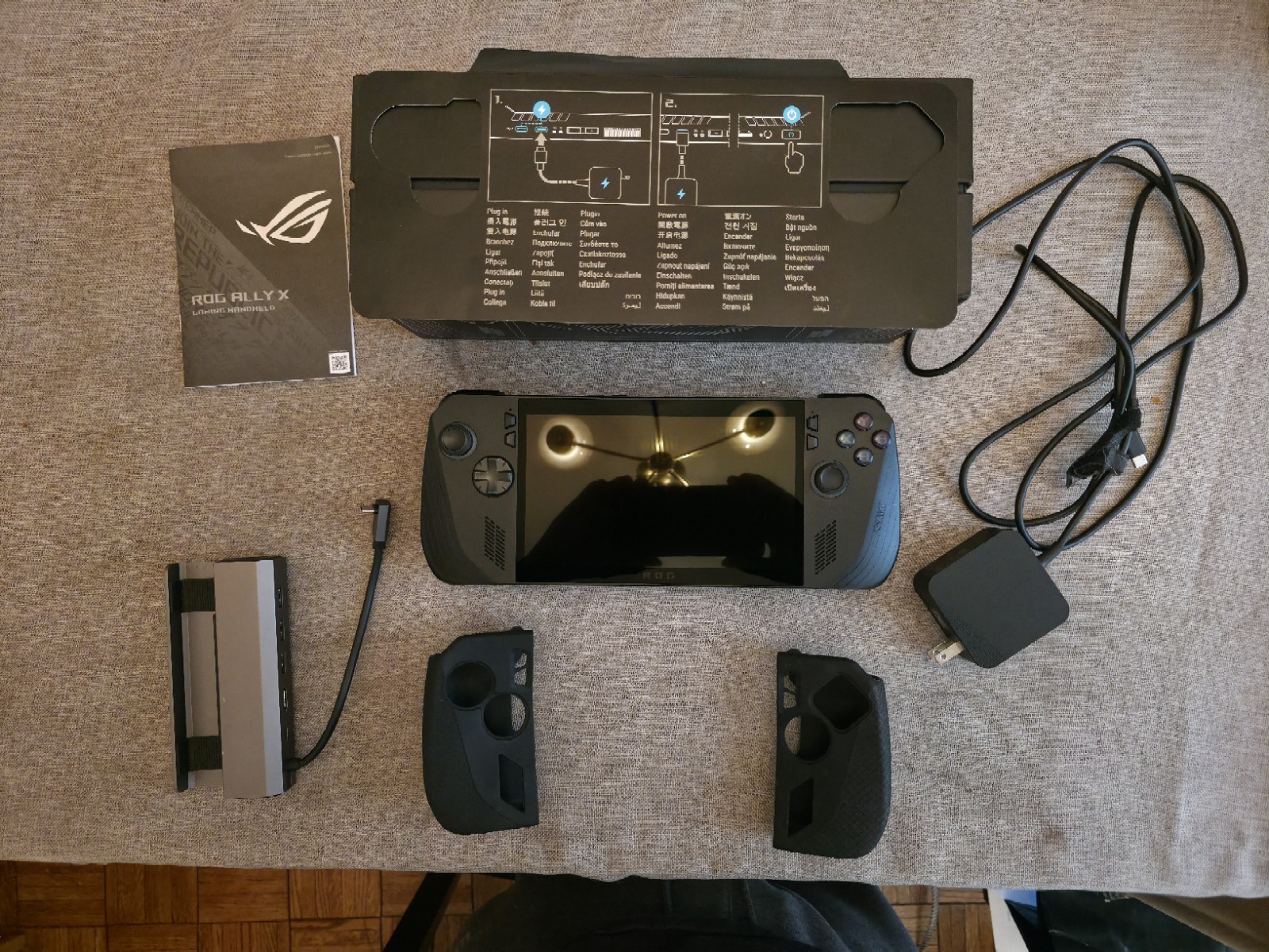 ASUS ROG Ally X (24GB RAM / 1TB SSD) Black – CIB Complete + 6-in-1 Dock Bundle