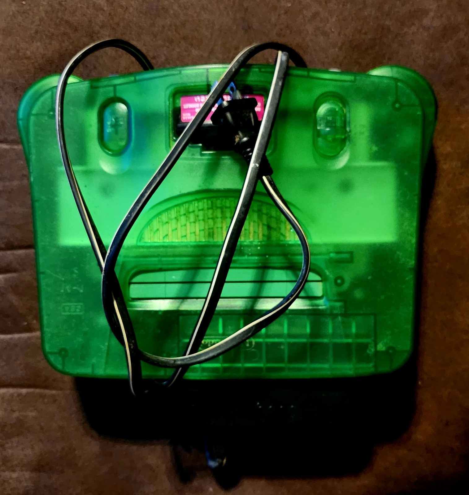Nintendo 64 Jungle Green Console expansion pak & power chord only model NUS 001