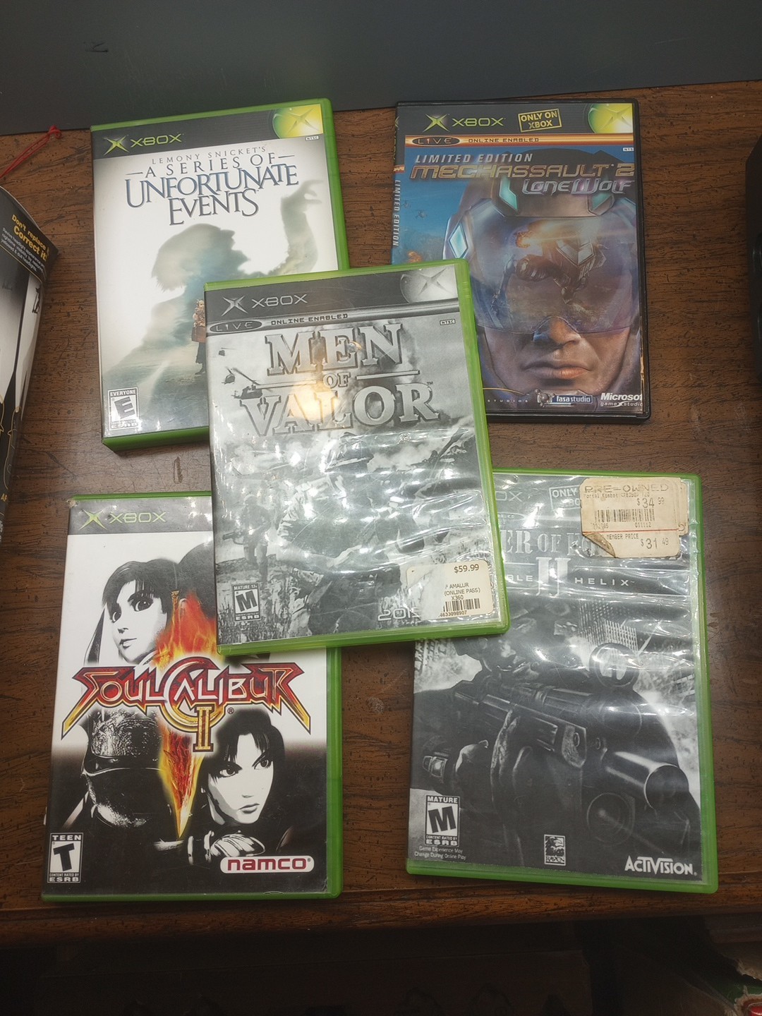 Used Original OG Xbox Console, 1 Controller, 19 games, All Cords, Plug In & Play