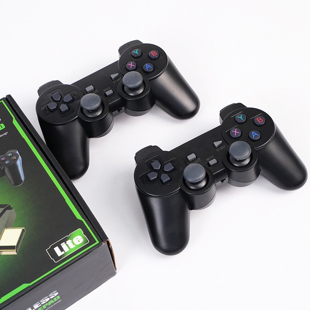 M8 Game Console Built-In 20000 + 64GB Two-Person Wireless Controller 2.4G Stick