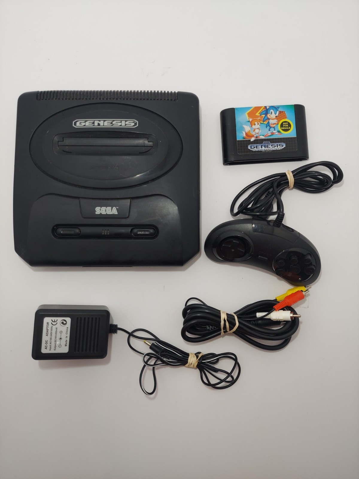 SEGA Genesis Model 2 with Sonic the Hedgehog 2 Tested And Working.
