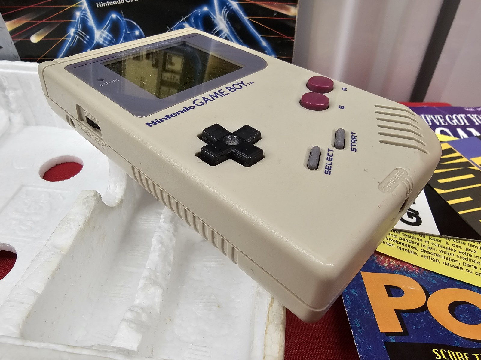 Original Nintendo Game Boy Console DMG-01 w/Box Console Manual Reg Card No Game