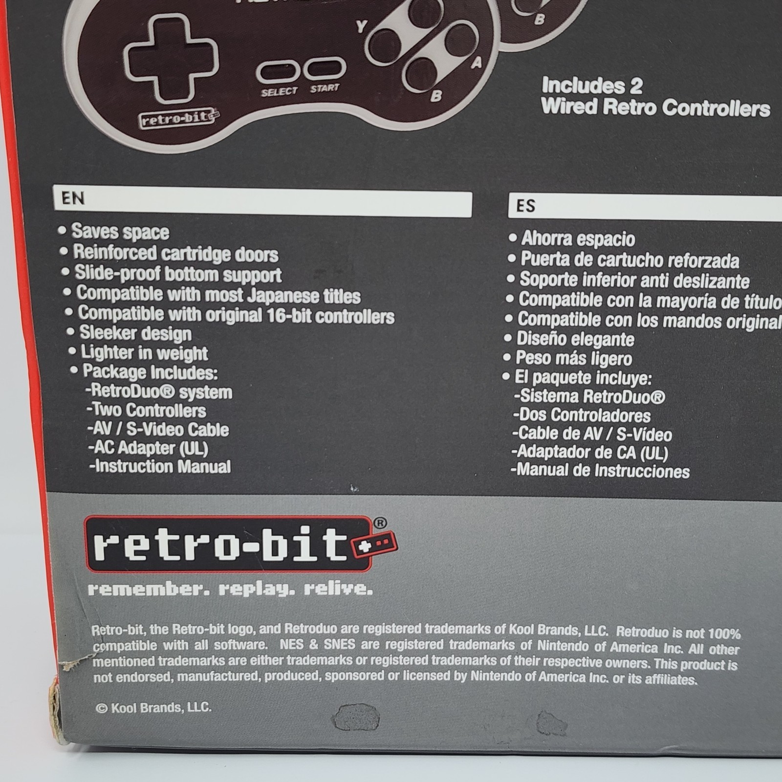 Retro-Bit Retro Duo 8-Bit & 16-Bit Dual Retro Video Game System V3.0