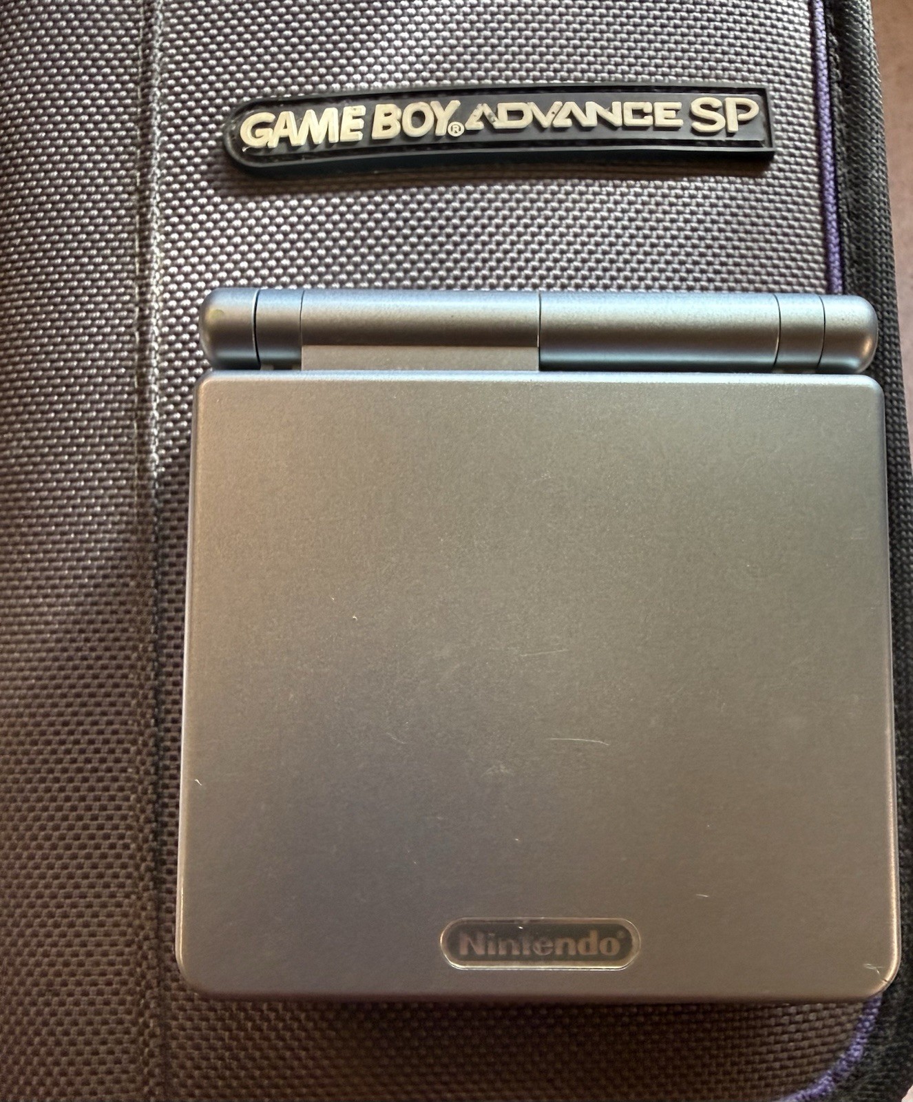 Nintendo GBA SP Platinum Silver AGS-001 + Travel Kit