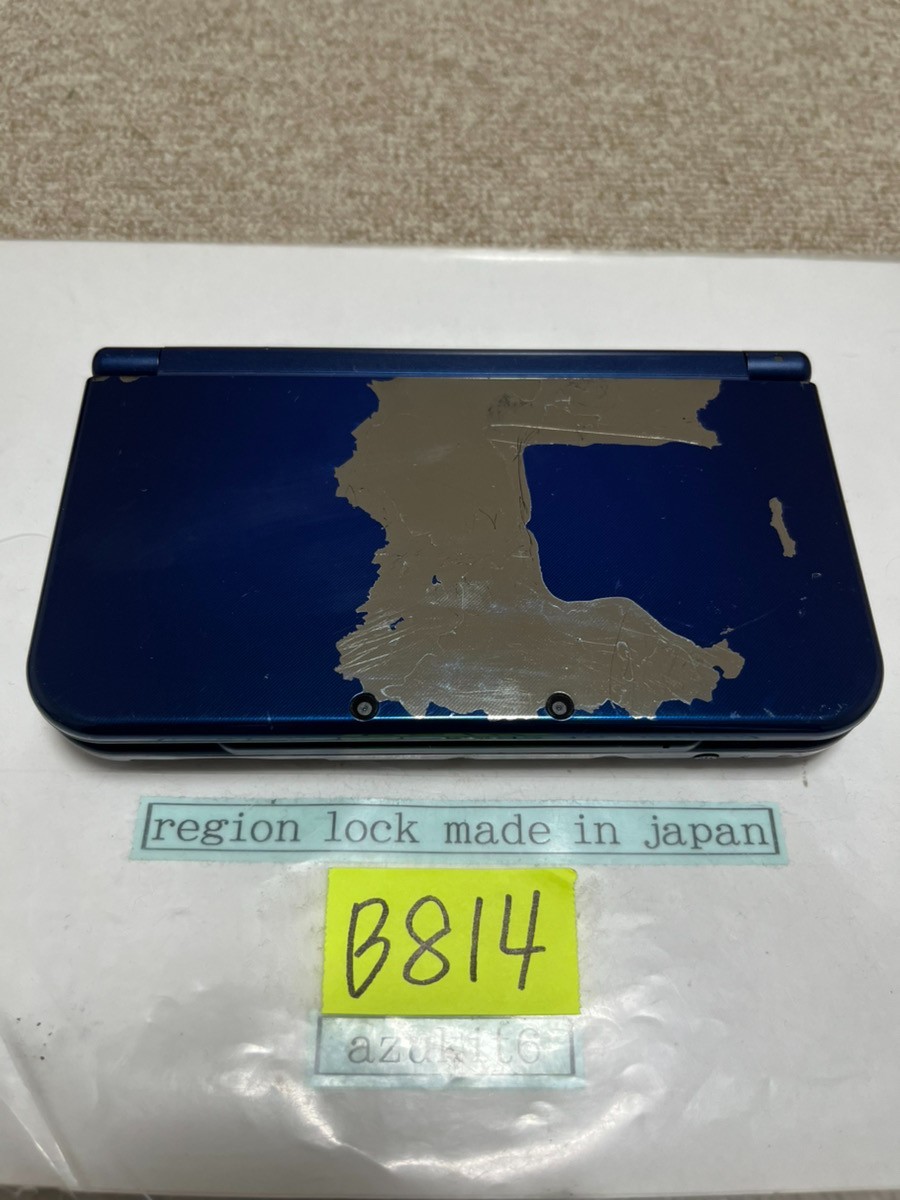 New 3DS LL XL Metalic blue Japan Nintendo Console region Japanese B814