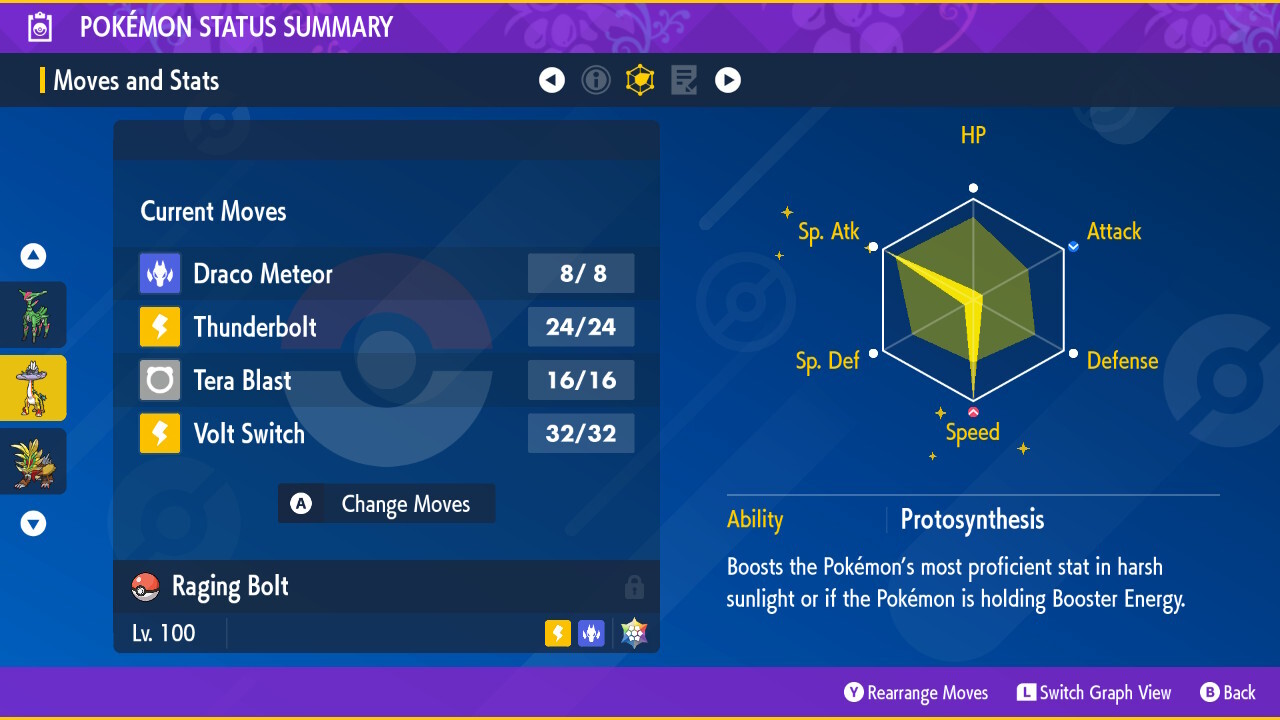 Pokemon Scarlet & Violet Raging Bolt Batte Trained Best Stats Paradox🌟