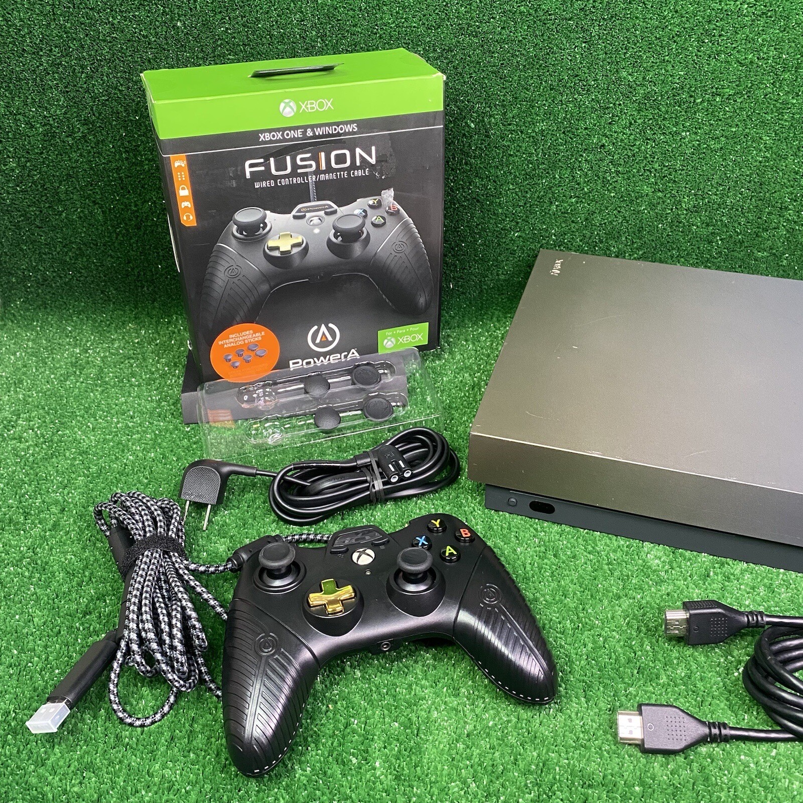 Microsoft Xbox One X 1787 Gold Rush Limited Edition 1TB Console W/Controller