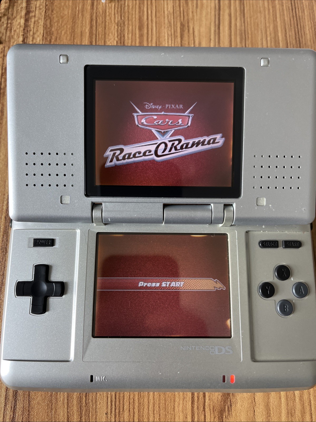 Nintendo DS Original Silver Console Bundle 9 Games Metroid Yoshi Mario 64 AS IS