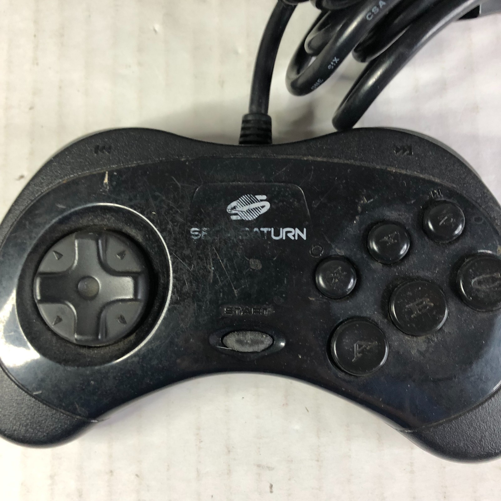 Sega Saturn MK-80000 Console, Control, Game FOR PARTS OR REPAIR Reads Some Disc