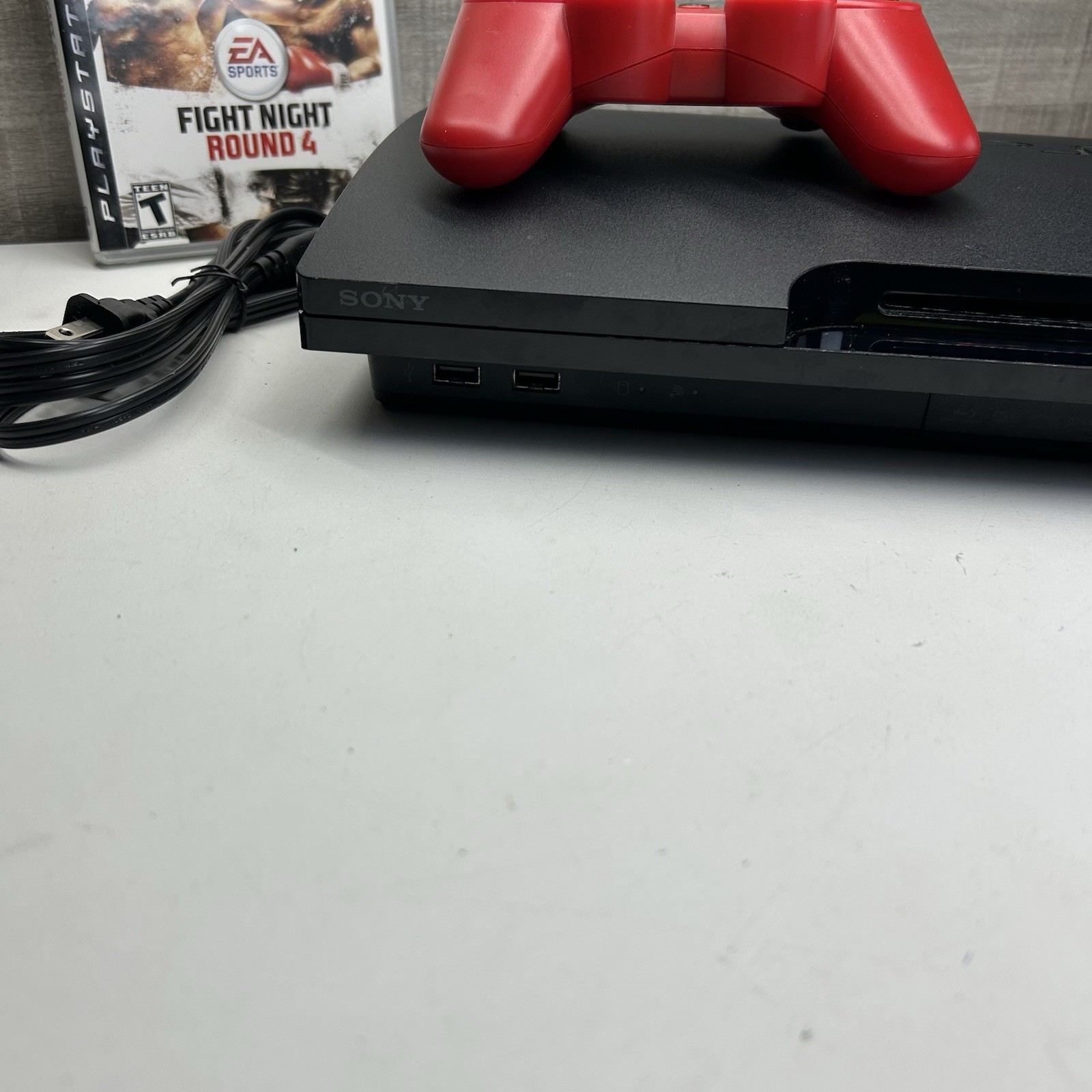 Sony PlayStation 3 PS3 Slim 120GB CECH-2101A Black Console Controller