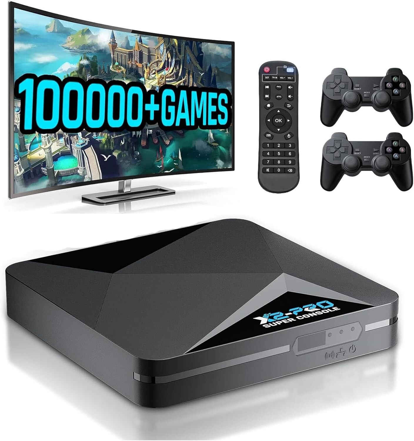 Super Console X2 PRO Retro Video Game Console Android, TV with 100,000+Games